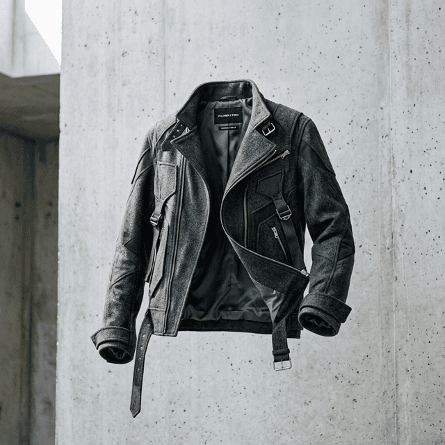 Ghost mannequin hollow jacket composite